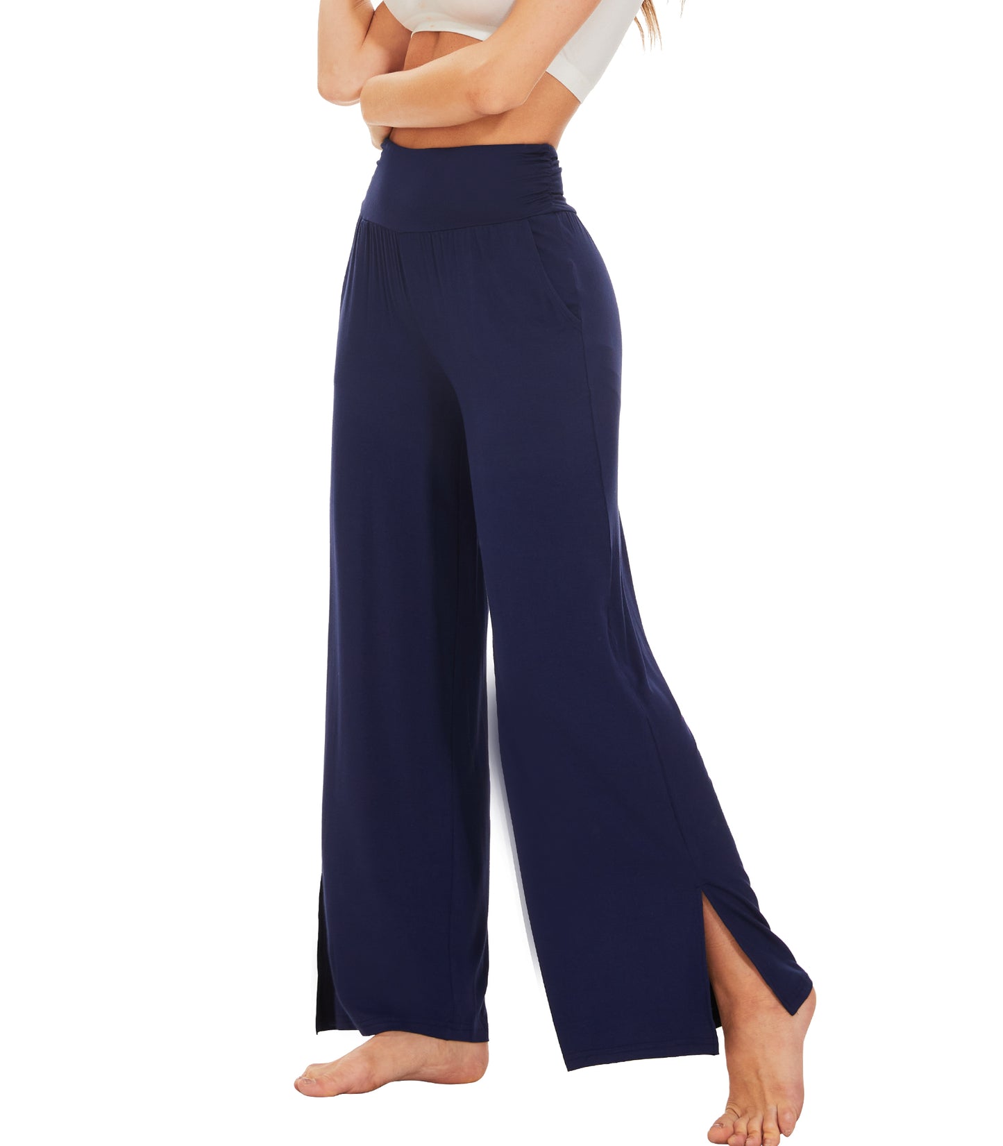 WiWi Women's Bamboo Viscose Wide Leg Lounge Pajama Pants