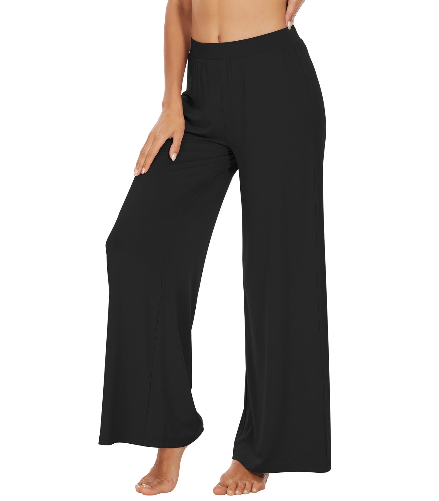 WiWi Women's Bamboo Wide Leg Pants