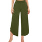 WiWi Women's Bamboo Viscose Wide Leg Capri Pajama Bottoms