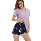 WiWi Bamboo Pajamas Set for Women Short Sets Summer Plus Size