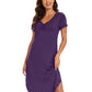 WiWi Bamboo Women Short Sleeve Nightgown
