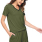 WiWi Bamboo Pajamas Set for Women Short Sets Summer Plus Size