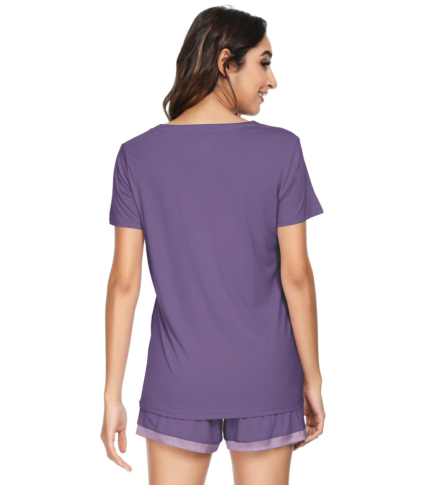 WiWi Bamboo Pajamas Set for Women Short Sets Summer Plus Size