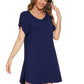 WiWi Women's Bamboo Short Sleeve Nightgown