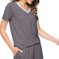 WiWi Bamboo Pajamas Set for Women Short Sets Summer Plus Size