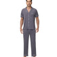 WiWi Men's Pajama Set Button Down Classic Notch Collar Loungewear