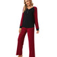 WiWi Womens Bamboo Long Sleeve Pajama Set