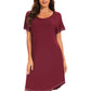 WiWi Womens Bamboo Soft Scoop Neck Nightwear
