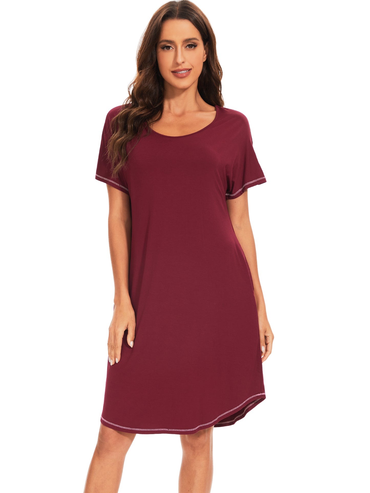 WiWi Womens Bamboo Soft Scoop Neck Nightwear