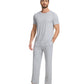 WiWi Pajama Set for Men Loungewear Soft Pajamas Sets Sleepwear