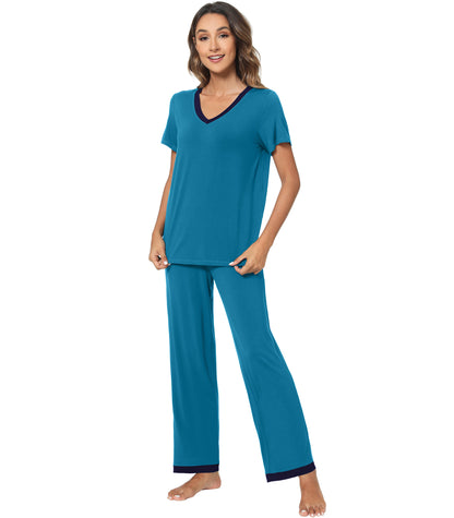 WiWi Bamboo Short Sleeve and Long Pants Pjs