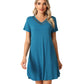 WiWi Bamboo Short Sleeve Nightgowns for Women