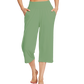 WiWi Women's Bamboo Viscose Yoga Capri Pants