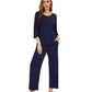 WiWi Bamboo Pajamas for Women Soft 3/4 Sleeve Sleepwear Casual Pj Set
