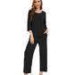 WiWi Bamboo Pajamas for Women Soft 3/4 Sleeve Sleepwear Casual Pj Set
