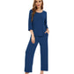 WiWi Bamboo Pajamas for Women Soft 3/4 Sleeve Sleepwear Casual Pj Set