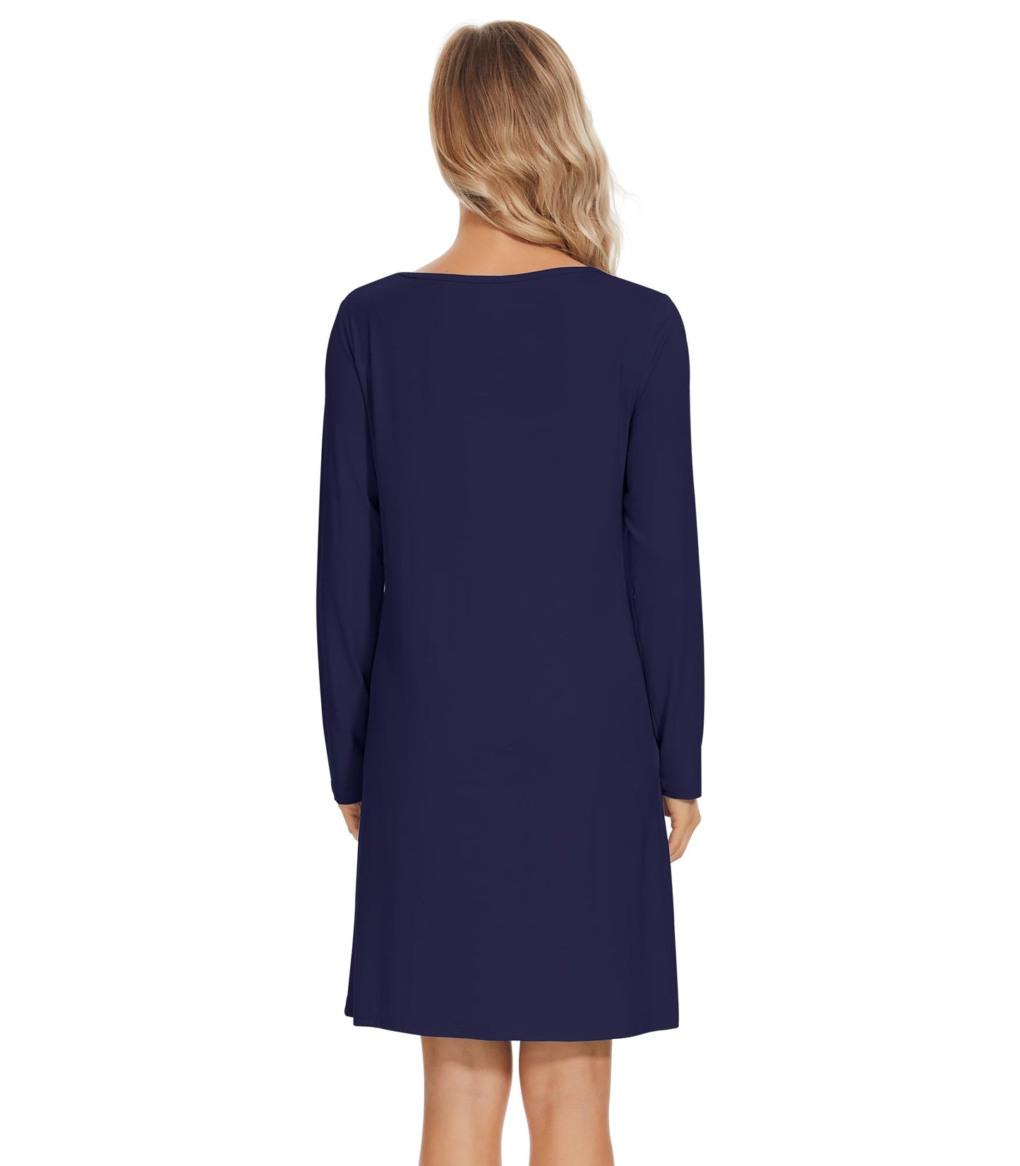 WiWi Bamboo Nightgowns for Women Lightweight Sleepwear Soft Sleep Shirt