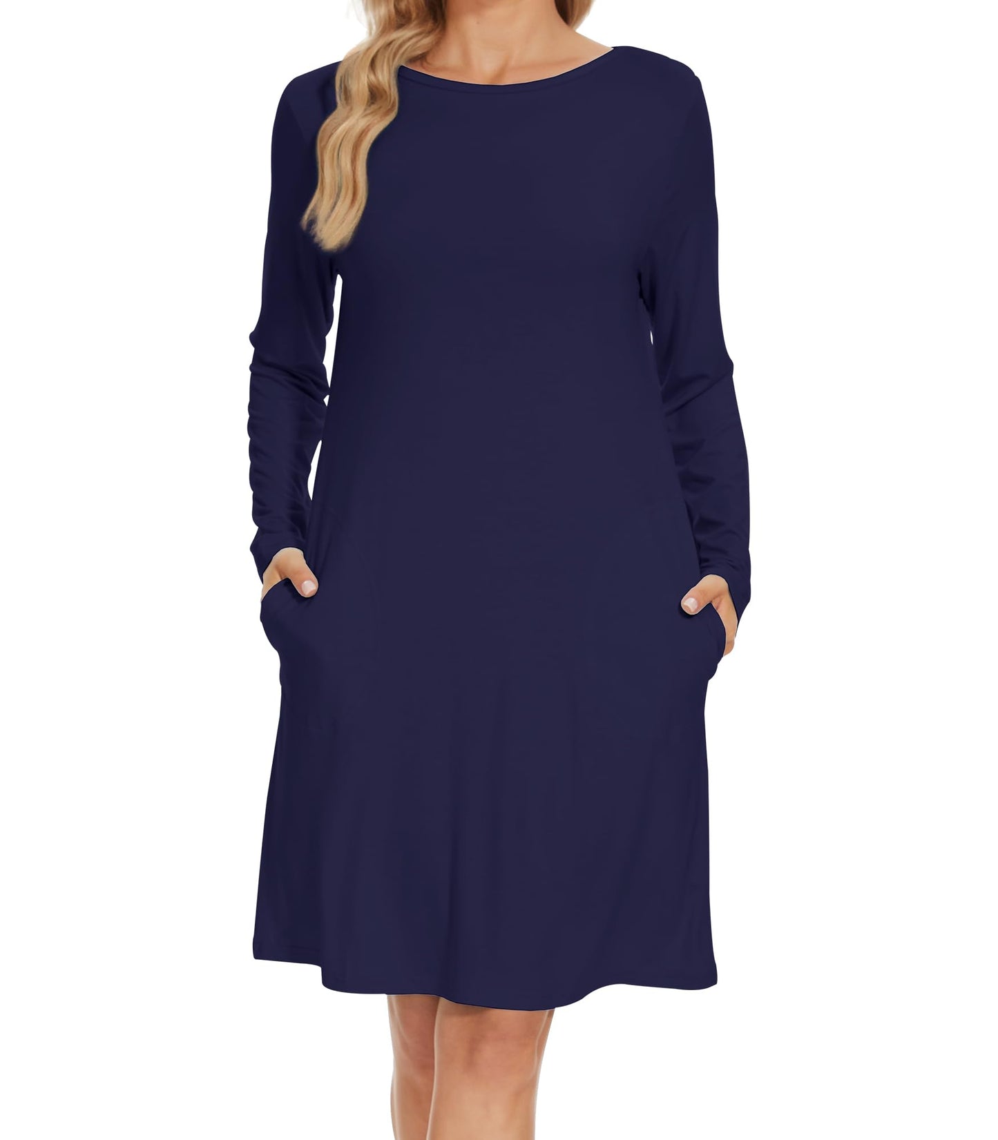 WiWi Bamboo Nightgowns for Women Lightweight Sleepwear Soft Sleep Shirt