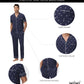 WiWi Men's Pajama Set Button Down Classic Notch Collar Loungewear