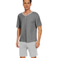 WiWi Men's Bamboo Pajama Sets Short Sleeve Tops and Shorts