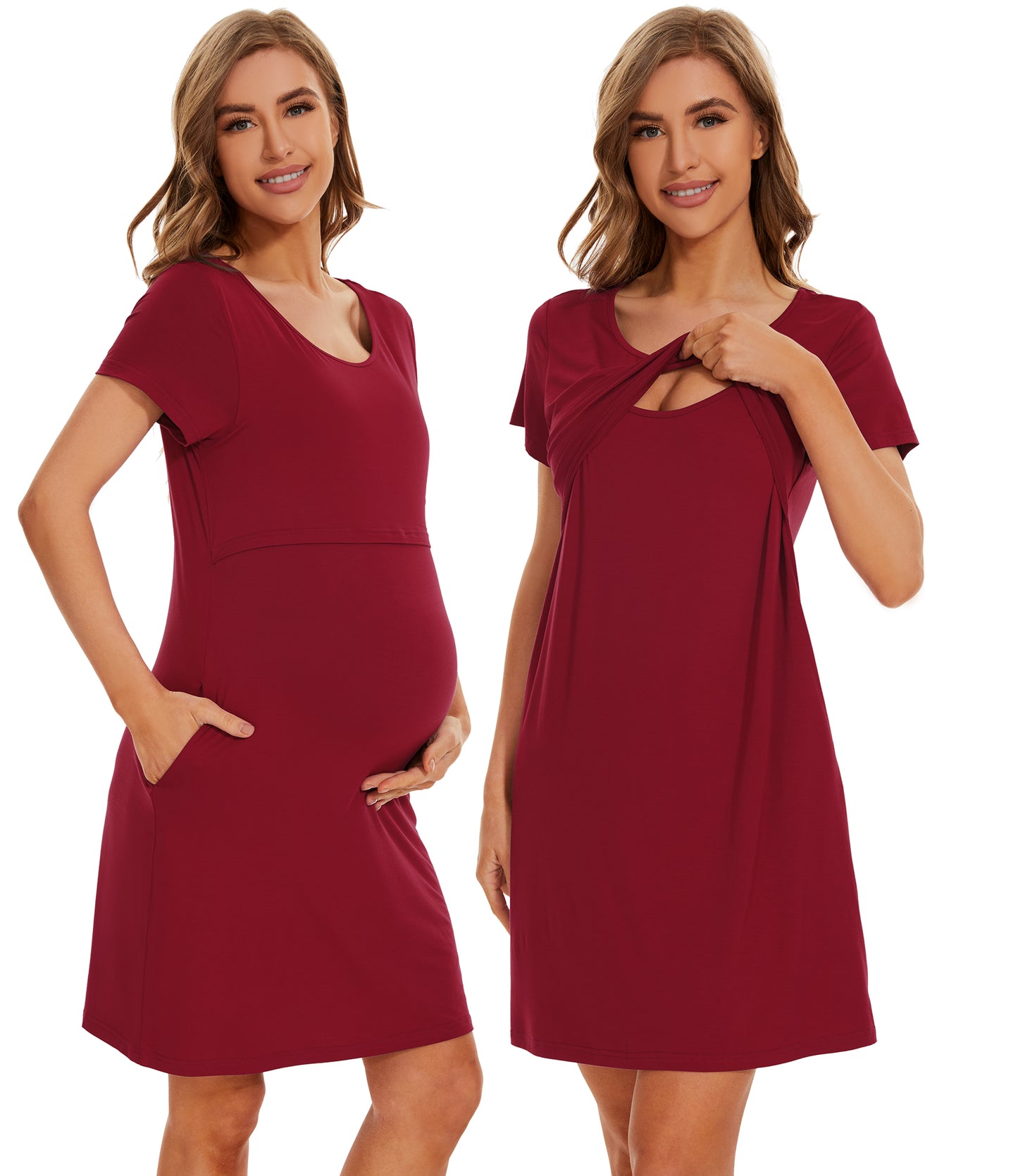 WiWi Soft Bamboo Labor and Delivery Nightgowns