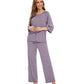 WiWi Bamboo Pajamas for Women Soft 3/4 Sleeve Sleepwear Casual Pj Set