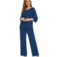 WiWi Bamboo Pajamas for Women Soft 3/4 Sleeve Sleepwear Casual Pj Set