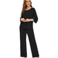 WiWi Bamboo Pajamas for Women Soft 3/4 Sleeve Sleepwear Casual Pj Set