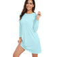 WiWi Nightgowns for Women Soft Long Sleeve Nightshirts