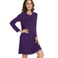 WiWi Nightgowns for Women Soft Long Sleeve Nightshirts