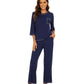 WiWi Women's Bamboo Pajama Sets Soft Loose Comfy Top with Pants
