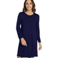 WiWi Nightgowns for Women Soft Long Sleeve Nightshirts