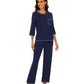 WiWi Women's Bamboo Pajama Sets Soft Loose Comfy Top with Pants