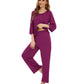 WiWi Bamboo Pajamas for Women Soft 3/4 Sleeve Sleepwear Casual Pj Set