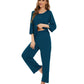 WiWi Bamboo Pajamas for Women Soft 3/4 Sleeve Sleepwear Casual Pj Set