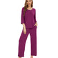 WiWi Bamboo Pajamas for Women Soft 3/4 Sleeve Sleepwear Casual Pj Set