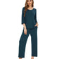 WiWi Bamboo Pajamas for Women Soft 3/4 Sleeve Sleepwear Casual Pj Set