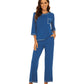 WiWi Women's Bamboo Pajama Sets Soft Loose Comfy Top with Pants