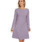 WiWi Bamboo Nightgowns for Women Lightweight Sleepwear Soft Sleep Shirt