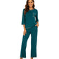 WiWi Women's Bamboo Pajama Sets Soft Loose Comfy Top with Pants