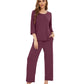 WiWi Bamboo Pajamas for Women Soft 3/4 Sleeve Sleepwear Casual Pj Set