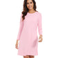 WiWi Nightgowns for Women Soft Long Sleeve Nightshirts