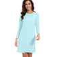 WiWi Nightgowns for Women Soft Long Sleeve Nightshirts