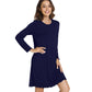 WiWi Nightgowns for Women Soft Long Sleeve Nightshirts