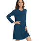 WiWi Nightgowns for Women Soft Long Sleeve Nightshirts