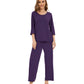 WiWi Bamboo Pajamas for Women Soft 3/4 Sleeve Sleepwear Casual Pj Set