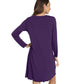 WiWi Nightgowns for Women Soft Long Sleeve Nightshirts