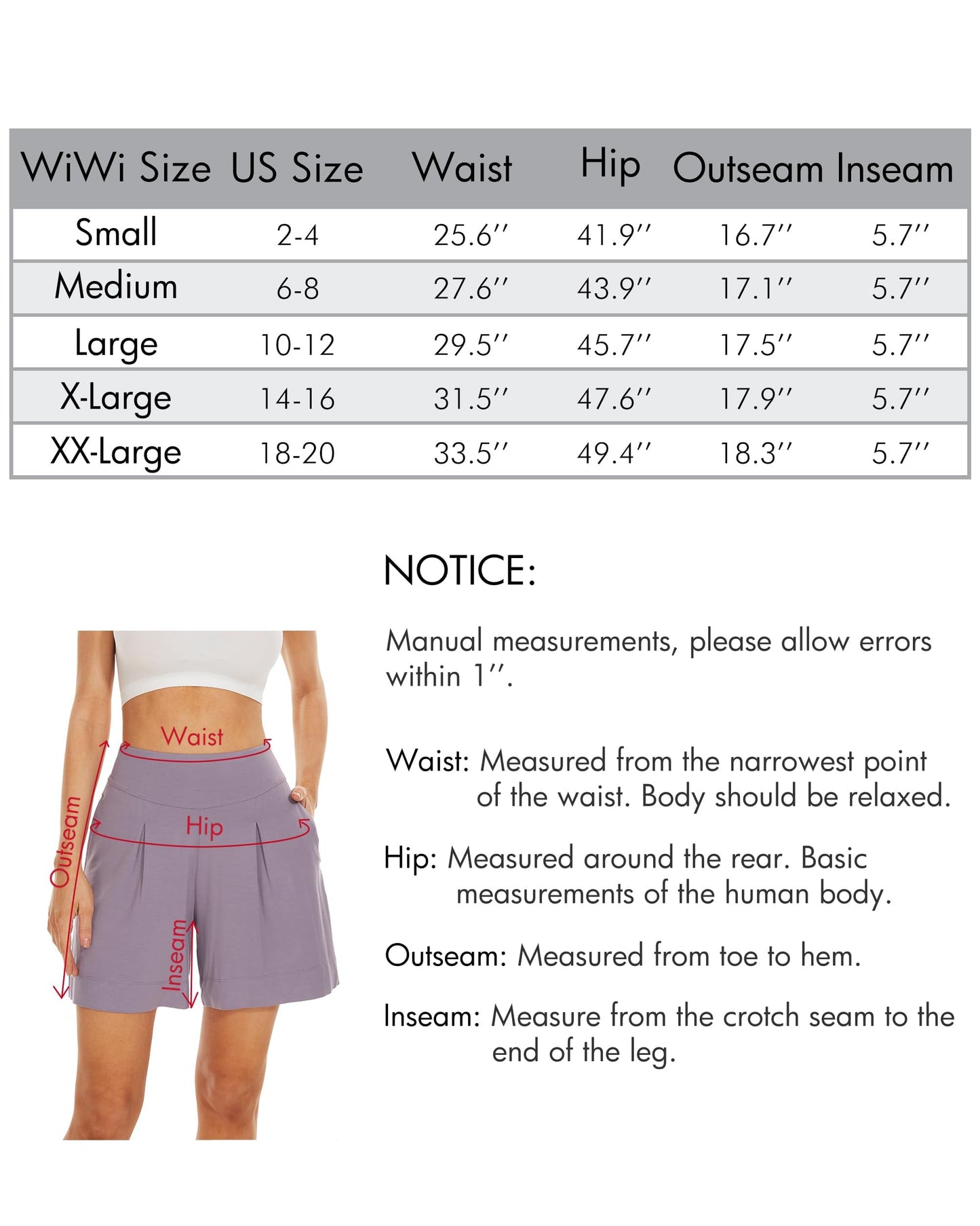 WiWi Women's Bamboo Viscose Sleep Shorts
