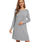 WiWi Bamboo Nightgowns for Women Lightweight Sleepwear Soft Sleep Shirt