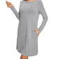 WiWi Bamboo Nightgowns for Women Lightweight Sleepwear Soft Sleep Shirt